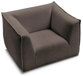 Кафяво кресло от прежда с примки от букле Giorgia – Bobochic Paris