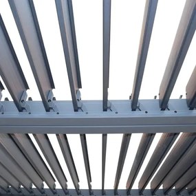 Пергола Hesperide Evonis, Алуминий и стомана, Графит, 4x3 m