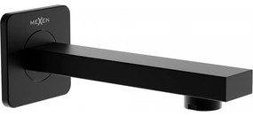 Mexen Cube стенен смесител за вана, черен - 79370-70