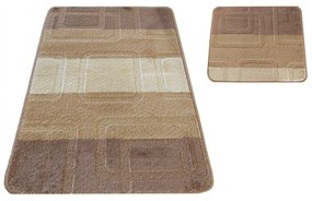 Противохлъзгащи се килимчета за баня в бежов цвят 50 cm x 80 cm + 40 cm x 50 cm
