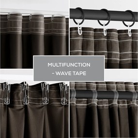 Кафяво затъмняващо перде 140x270 cm – Restilo