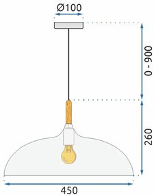 Пендел ANZO Black APP178-1CP