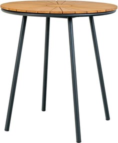 Кръгла трапезна маса от масивно тиково дърво ø 70 cm Cleveland – House Nordic