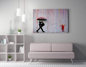 Декоративна картина върху платно Цветен дъжд