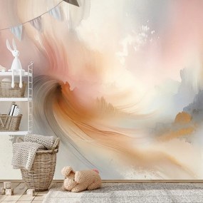 Фототапет – Пастелни абстрактни акварелни щрихи