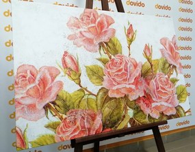 Картина на платно – Винтидж букет от рози