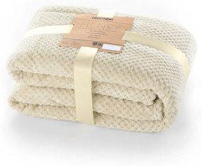 Бежово одеяло от микрофибър , 70 x 150 cm Henry - DecoKing