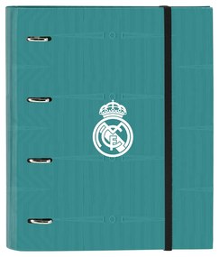 Папка с пръстени Real Madrid C.F. Бял Тюркоазено Зелено (30 mm)