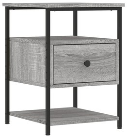 826029 vidaXL Нощно шкафче, сив сонома, 40x42x56 см, инженерно дърво