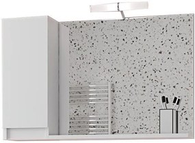 Висящо огледало Drop Senso 85-White-Left