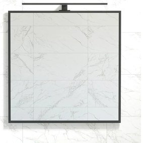 BATH DELUXE 01-080-05-02-00 - Огледало за баня BORGSTED 80x80 см черен