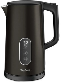 Електрическа кана Tefal KI831E10, 1800W, 1.7 л, 5 темп. нива, LED, Сензорно управление, 360°C основа, Двойни стени, Филтър против варовик, Черен