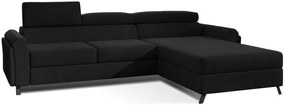 Ъглов диван Marietta-Black-Right