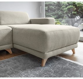 Бежов разтегателен/с място за съхранение ъглов диван Classy Sophie – Miuform