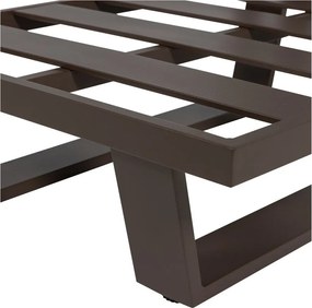 Кафяв градински стол метален/подплатен Bear – WOOOD