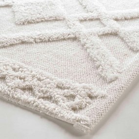 Бял килим за баня 50x80 cm Gladis – douceur d'intérieur