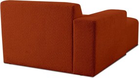 Модулен диван от букле в тухлен цвят (ляв ъгъл) Roxy – Scandic