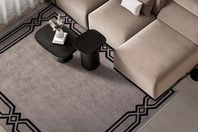 Килим (98 x 300) 53071 Amour - Бежова норка
Черен