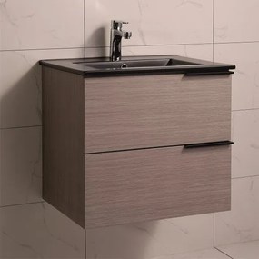 Конзолен PVC шкаф ICP 5953B с умивалник, 60x46x55см