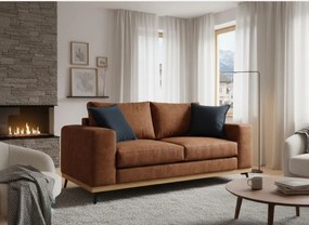 Двуместен диван Dysine-Теракота