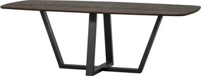 Трапезна маса с дъбова дървена плоскост 100x220 cm Tablo – WOOOD