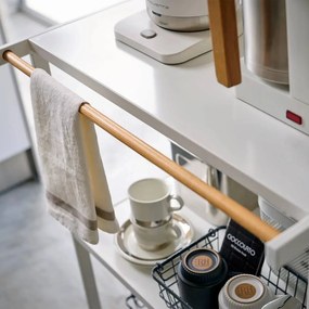 Стоманен стелаж в матово бял цвят 60x90x46,5 cm Tower – YAMAZAKI