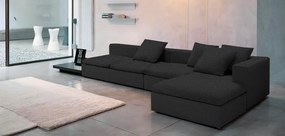 Ъгъл диван Lory-300φ 155β cm.-Black
