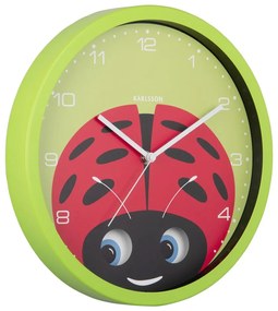 Детски часовник ø 31 cm Peekaboo Ladybug – Karlsson