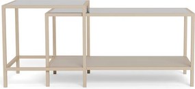 Сиви стоманени масички за кафе в комплект 2 бр. 50x90 cm Seaford – Actona