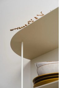 Бежов на няколко нива метален стенен рафт 80 cm Lina – noo.ma