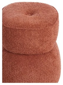 Оранжева табуретка от плат букле Leyla – Light &amp; Living