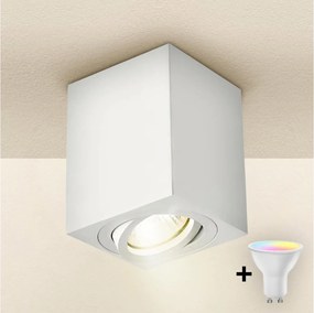 Brilagi - LED RGBW димируемо точково осветително тяло MIA 1xGU10/6W/230V 100x80 mm бяло