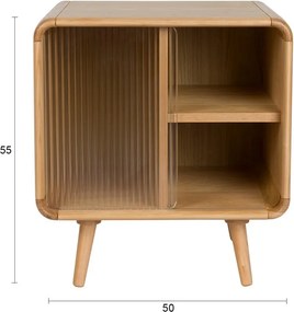 Странична масичка от масивна дървесина 40x50 cm Rise – Zuiver