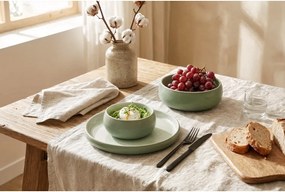 Зелени глинени чинии в комплект 4 бр. ø 22 cm Aura Rondo – Bonami Selection