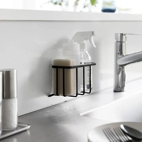 Черна метална стойка за перилни препарати без пробиване Film Hook – YAMAZAKI