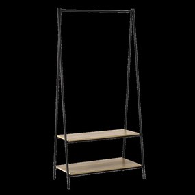 Свободностоящ стелаж за дрехи с рафтове - 80 x 40 x 160 cm