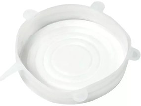 Комплект 6 бр. силиконови капаци Kinghoff KH 1902, -40 до 230°C, Плътно и херметично прилепване, Многократна употреба, Универсални, Прозрачен