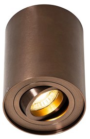 Модерен таванен прожектор тъмно бронз наклоняем и въртящ се - Rondoo Up