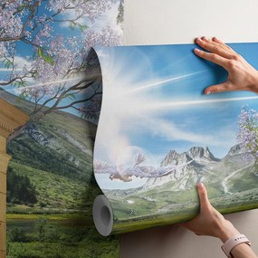 Фототапет - Тераса към планината