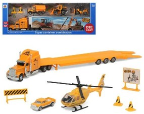 Playset Super Container Construction Камион Автомобилен Транспорт 39 x 14 cm