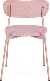 Розов тапициран трапезен стол Inka – Yes Everyday