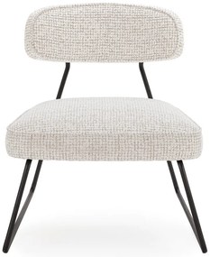 Бяло-бежово кресло Elon – Marckeric