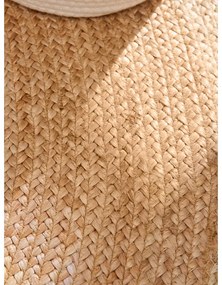 Двустранен ръчно изработен ютен кръгъл килим в цвят слонова кост ø 100 cm Jutta Ivory – Hanse Home