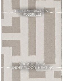 Сива/кремава пътека 80x240 cm Perles Onyx – Elle Decoration