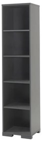 Тъмносива детска библиотека 46x195 cm London – Vipack