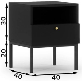 Помощна масичка Lazzy-Black