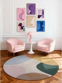 Ръчно изработен вълнен кръгъл килим ø 200 cm Hackney Clarissa – Ted Baker