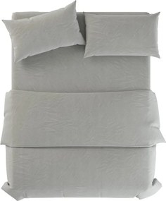 Сиво-зелено двойно ленено спално бельо 200x200 cm Stone – Native Natural