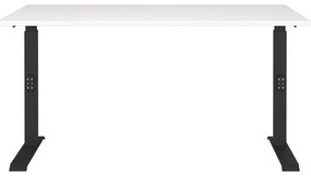 Работна маса с регулируема височина с бял плот за маса 80x140 cm Downey – Germania