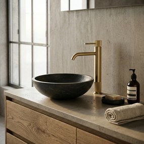 Смесител за баня Rea Lungo Stripe Brush Gold